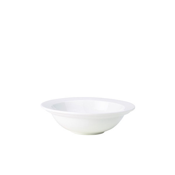 Genware Porcelain Rimmed Oatmeal Bowl For Dining Serving 16cm/ 6.25"" Pack of 6