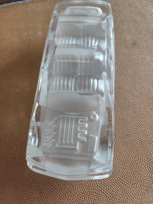 Kristall Glas Mercedes Benz 190E Hofbauer Briefbeschwerer Vintage