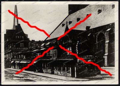 Foto-AK-Hamburg-Lübsche Buden-Steinstraße-Architektur-Postkarte-v.Seggern-20