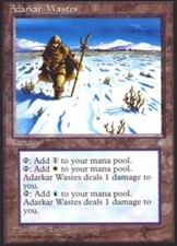 1x Adarkar Wastes Heavy Play MTG Magic - Kid Icarus -