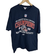 Vintage 2001 New England Patriots Reebok NFL Super Bowl XXXVI Champs T Shirt XL