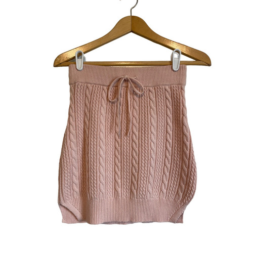Revolve Lovers and Friends Rylan rosa Pullover Minirock pastell Zopfmuster Small - Bild 1 von 7