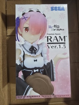 Re Zero Life in Another World Ver. 1.5 Ram Premium Figure SEGA SEALED! US Seller