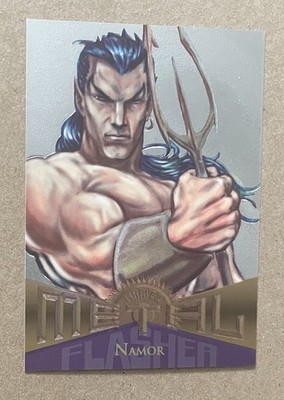 1995 Fleer Metal Marvel Silver Flasher # 37 Namor