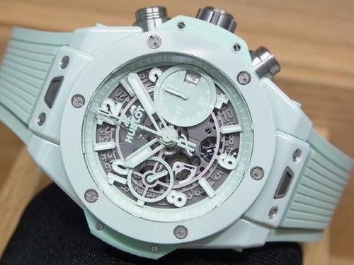HUBLOT Big bang Unico mint-green ceramic 42 MM 441.GS.5221.RX Mens441.GS.5221.RX