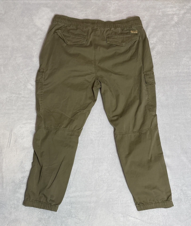 Pantalones Polo Ralph Lauren Para Hombre Medianos Oliva Chino Jogger Cintura Elástica Cremallera al Tobillo Foto 2 de 4
