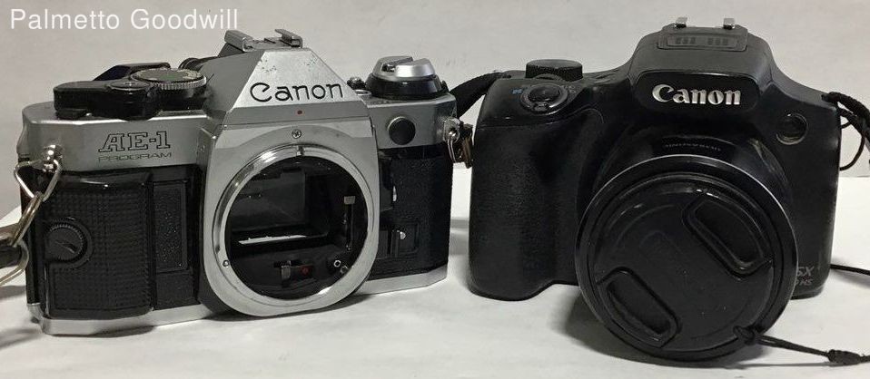 Lot of 2 Canon Cameras PARTS ONLY