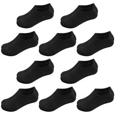 10 Pairs Socks Boys Girls Athletic Ankle Socks Full Cushioned Low Cut Uniform...