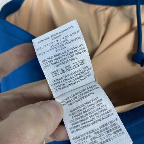Traje de baño de una pieza J Crew azul azulado talla XS playa correas extraíbles nuevo con etiquetas AO438 - Imagen 8 de 10