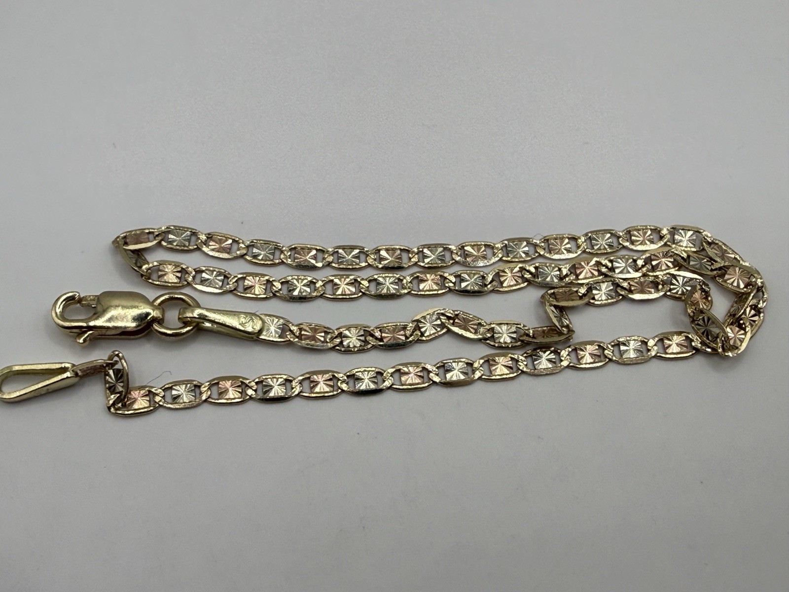 10k Yellow Gold Bracelet Diamond Cut  Bracelet 1.9mm 8 Inch Long thumbnail 3