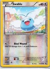 Pokemon TCG Swablu 73/108 Roaring Skies Rev Holo NM