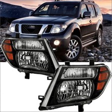 Pair Black Housing Amber Corner Headlights For Nissan Pathfinder 2008-2012 Lh Rh Pair Black Housing Amber Corner Headlights For Nissan Pathfinder 2008-2012 Lh Rh