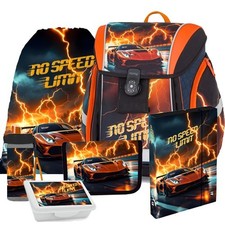 Speed Auto Car Schulranzen Tornister Ranzen Rucksack Schulrucksack Set 6 teilig
