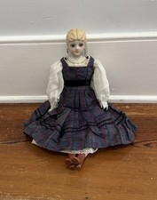 Reproduction Kestner / Kling Shoulder Head Bisque Doll Blonde Blue Eyes 14”