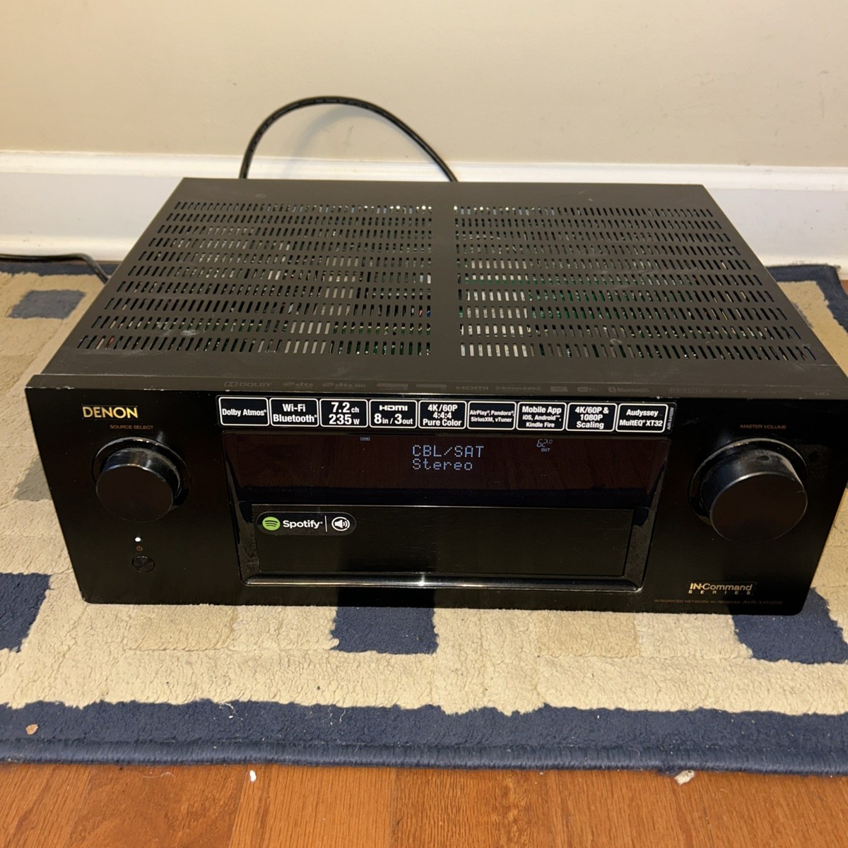 Denon AVR AVR-X4100W 7.2 Channel 235 Watt Receiver for sale online