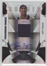 2009-10 Certified Freshman Fabric Signatures 246/399 Jeff Teague #187 Auto 7rv