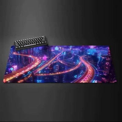Desk Mat, Mouse Pad, Keyboard Mat, Desk Pad; City, Scenery Design