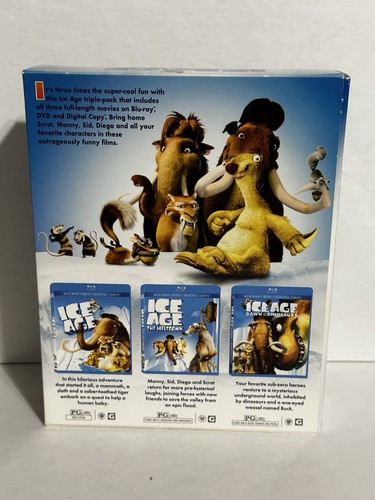 ICE AGE Trilogy 1-3 Bluray Set + Ice Age Continental Drift Bluray - Picture 5 of 18
