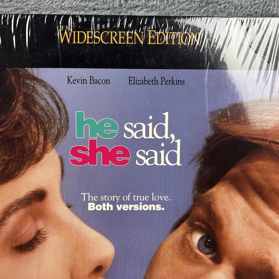 HE SAID, SHE SAID Laserdisc * 1991 Widescreen * Kevin Bacon Elizabeth Perkins Foto 3 de 4