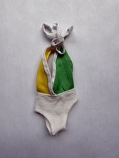 Vintage 1980s Barbie color blocked swimsuit