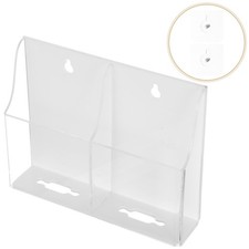 Wall Mounted Acrylic Storage Box Remote Control Holder Organizer For Bedside