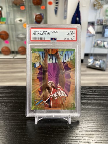 1996 Skybox Z-Force Allen Iverson #151 Psa 8