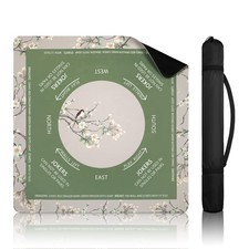 Mahjong Mat for Table with Rules, Noise-Reducing 32.6"x32.6" Mahjong Table Co...