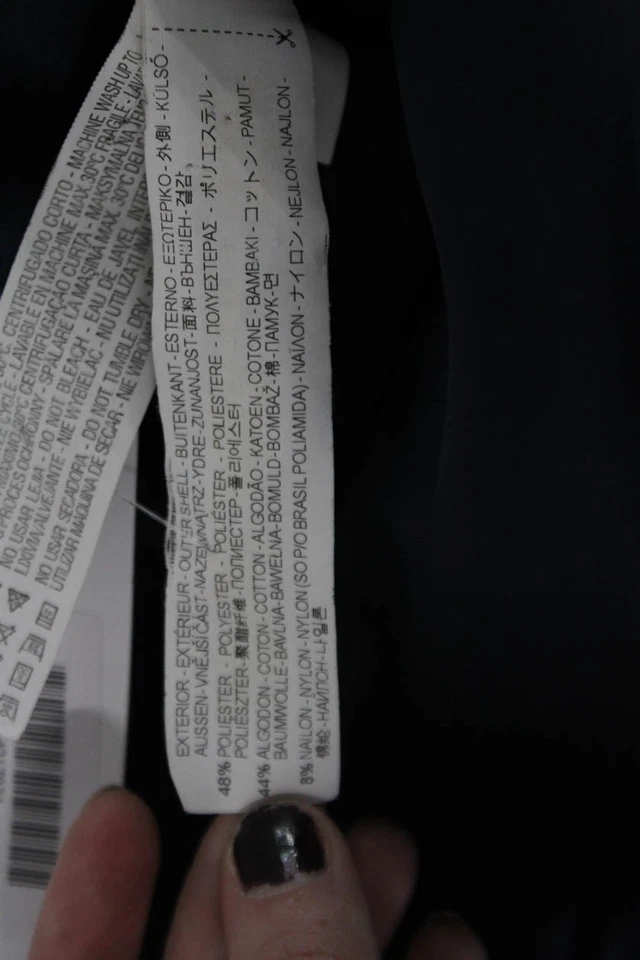 Zara Woman Womens Button Down Belted Trench Coat Beige Cotton Size Small - Image 4 of 4