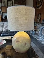 Very Large Chunky Brutalist Edinbane Studio Pottery Lamp Base - David Pritchard