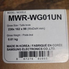 Samsung MWR-WG01UN Wired Wall Thermostat, Touchscreen, White