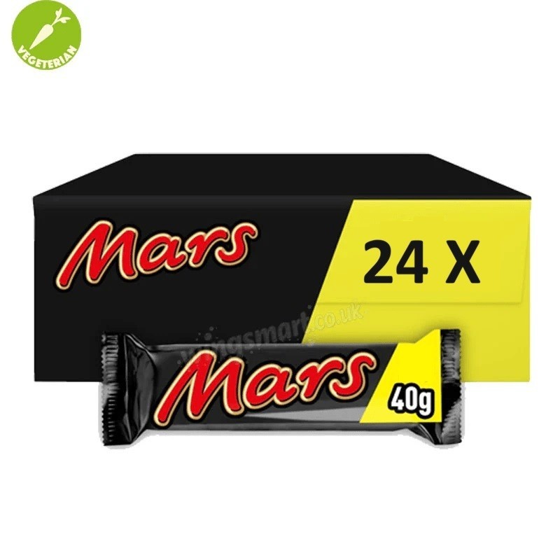 24 x 40g Mars Chocolate Bars Chocolate Caramel and Nougat Bars
