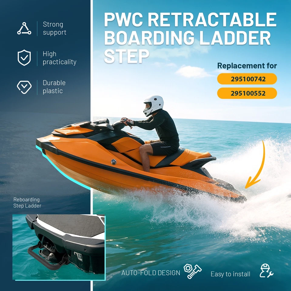 Reboarding Step Ladder Step For SeaDoo GTI GTS GTR RXP GTX 2014-2018 #295100742 Foto 4 de 4