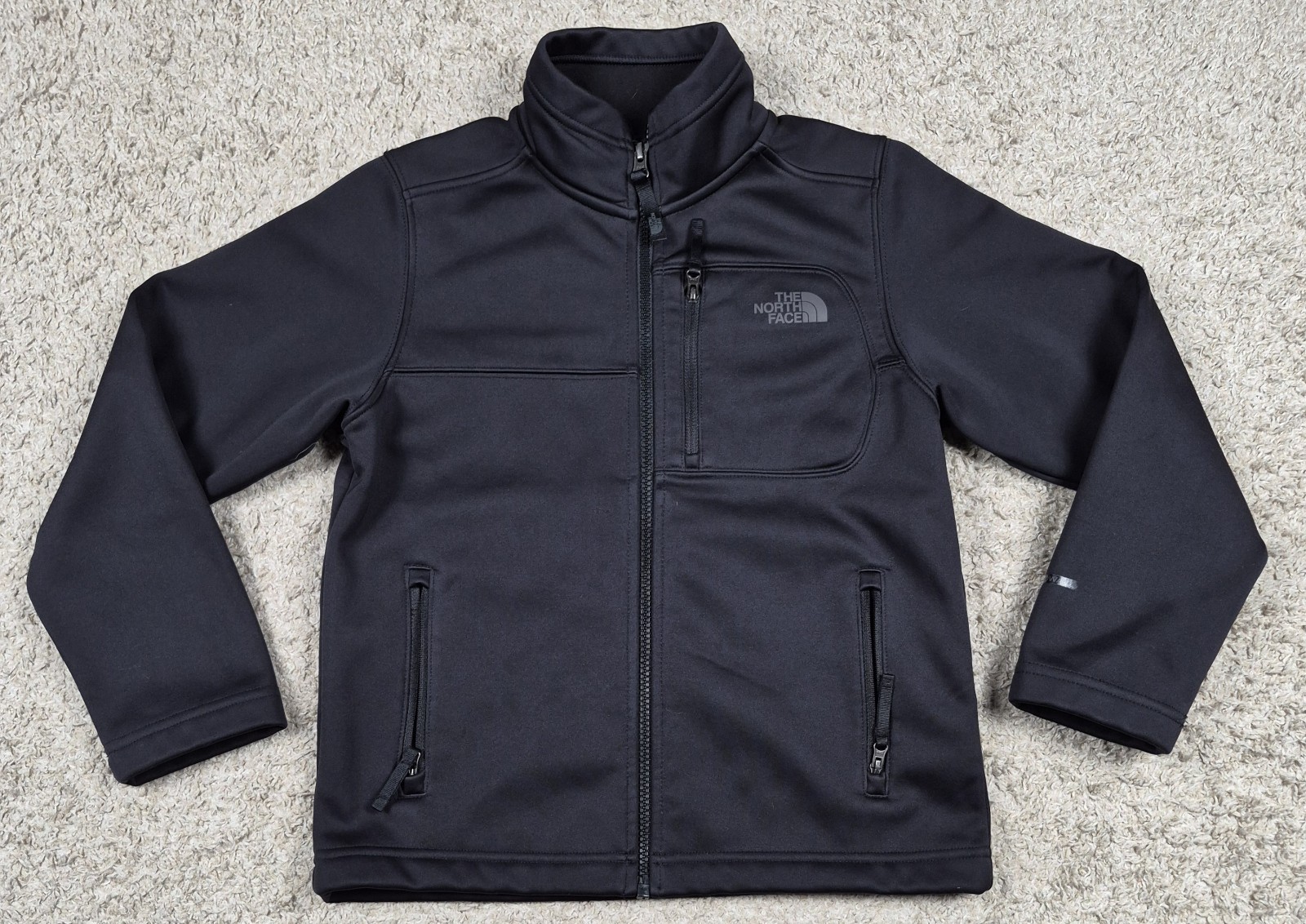 The North Face Windwall Softshell Jacket Boys Small 7/8 Blac