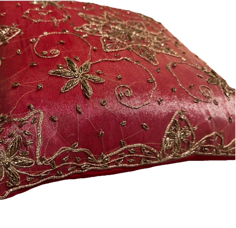 Pillow Cover  Decorative - 16"x16" Handmade Cover AND cushion - Image 3 of 4