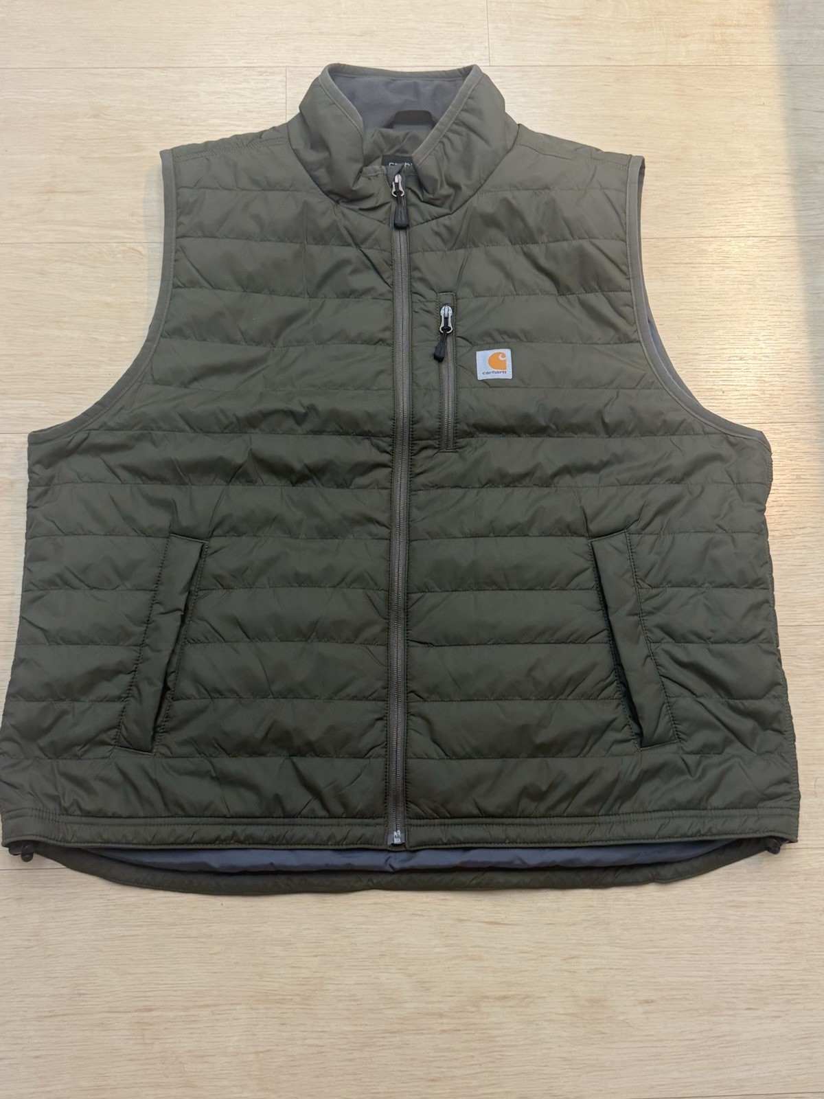Carhartt Men's Rain Defender Lightweight Insulated Vest Size 2XL Moss Green NWOT