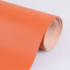 54"x36" Faux Leather Fabric Lychee Pattern Upholstery Synthetic Pleather for DIY