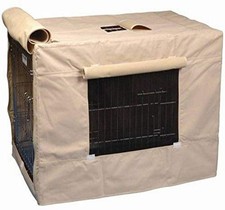 PRECISION PET Indoor Outdoor Crate Cover for Size 5000 Crates Tan Large
