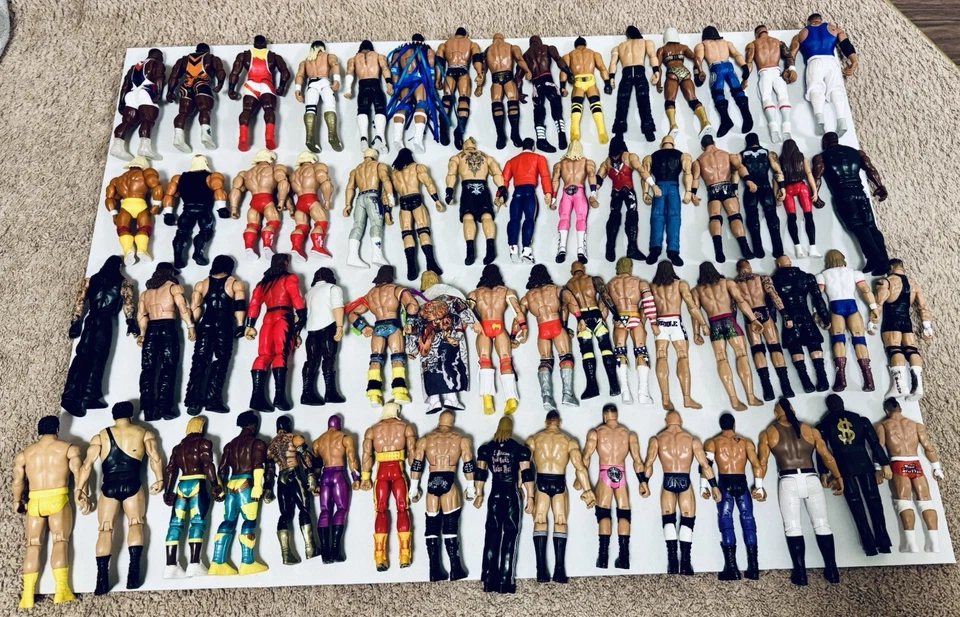 WWE Wrestlers Action Figure Lot of 63 - Image 3 of 4
