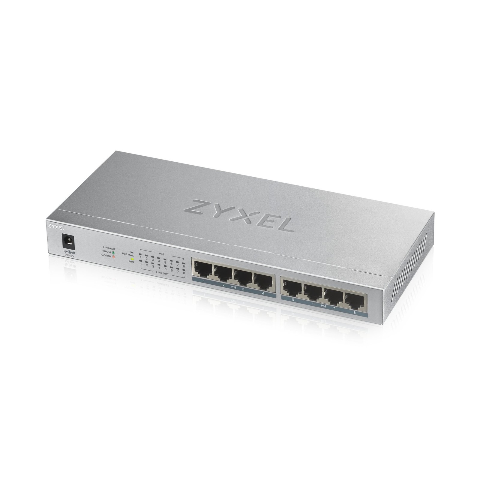 Zyxel GS1008HP Unmanaged Gigabit Ethernet (10/100/1000) Power over Ethernet (PoE