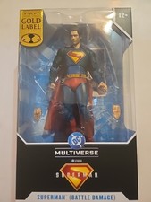 McFarlane Toys DC Multiverse Battle Damage Superman Action Figure Gold Label