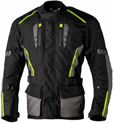 RST Axiom Plus Airbag CE Textiljacke - Schwarz/Fluo Gelb
