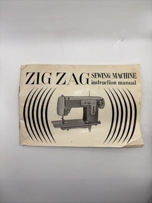 Original Elgin Zig Zag Sewing Machine Instructions Manual User Guide Vintage