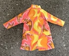 Vintage 1960's Barbie Shillman Clone Mod Outfit Raincoat Made In Hong Kong