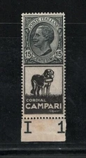 1924 Italy Kingdom, Advertising # 3, 15 Cent Cordial Campari - MNH**