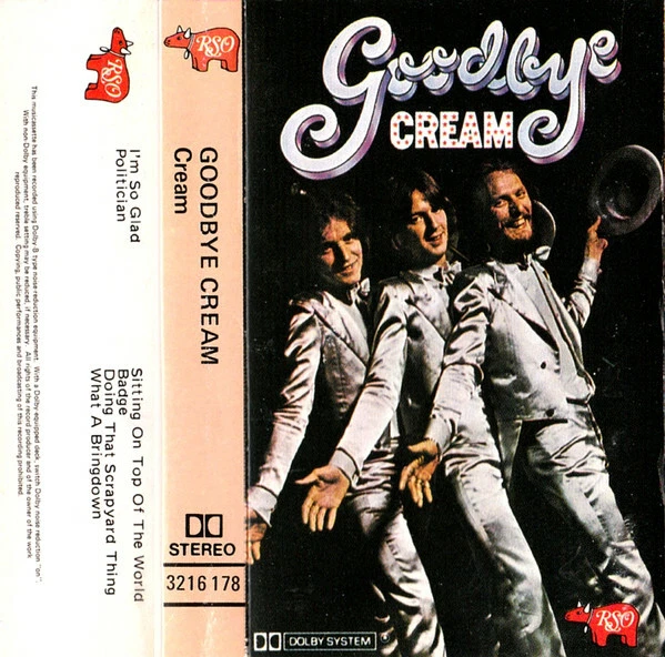 GOODBYE CREAM - AUSTRALIAN CASSETTE TAPE - Image 3 of 3