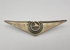 Rare 3rd Issue West Coast Airlines (WCA) Pilot Sterling Silver Wings 3.5"