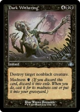 MTG Dark Withering - Retro Frame NM-Mint Dominaria Remastered 