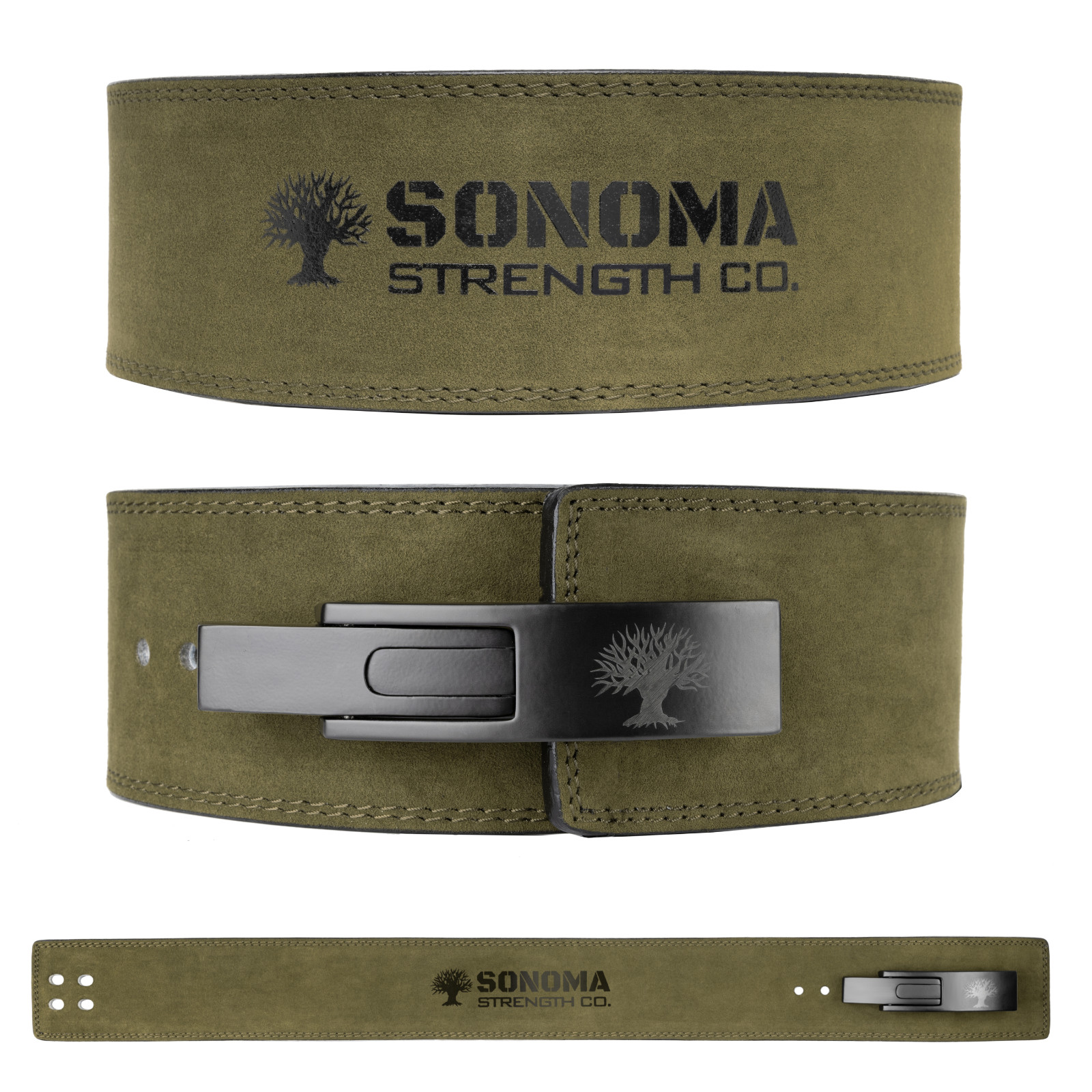 10mm Leather Lever Weight Lifting Belt &ndash; Powerlifting, Gym