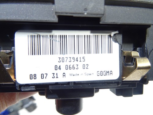 VOLVO S80 Mk2 V70 XC70 Mk3 HEADLIGHT CONTROL SWITCH PANEL MINT COND. 30739415 - Picture 5 of 5