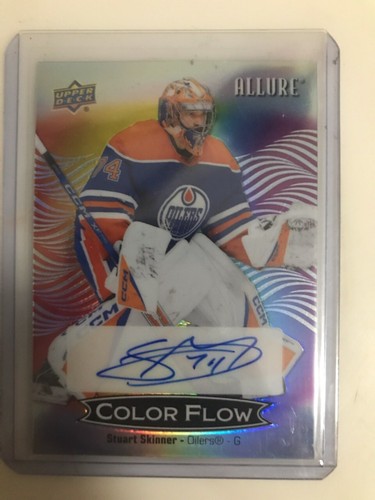 2025 upper deck stuart skinner color flow autograph#cfa-ss